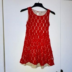 Full Lace Short Red Dress